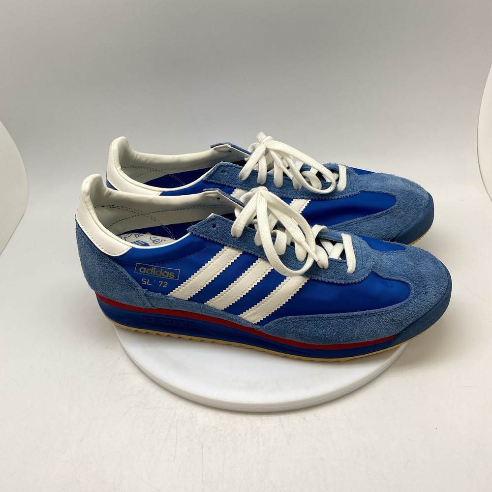 Adidas Sneakers Mens 11.5 SL 72 Blue White Retro Vintage Style Casual IG2132